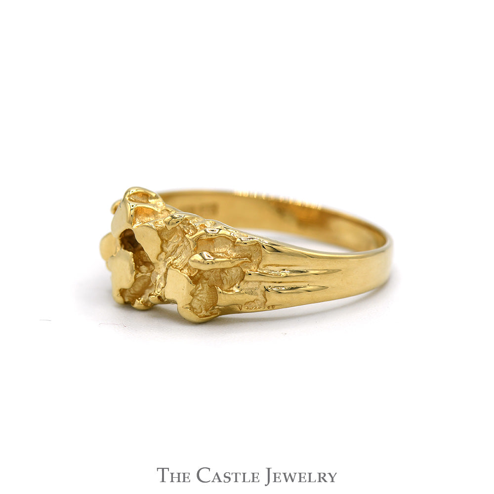 Nugget Style Ring in 14k Yellow Gold - Size 11