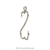 Double Open Heart Diamond Pendant in 10k White Gold - Thumbnail 2