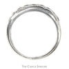Men's .90cttw Diamond Wedding Band in 14k White Gold - Size 10 - Thumbnail 2