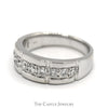 Men's .90cttw Diamond Wedding Band in 14k White Gold - Size 10 - Thumbnail 3