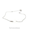 Circle Shaped Diamond Cluster Pendant on 16 inch Cable Link Chain in 14k White Gold - Thumbnail 3