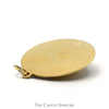 Circular Christmas Tree Pendant with Round Sapphire Accent in 14k Yellow Gold - Thumbnail 3