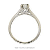 Lab Grown 3/4ct Round Brilliant Cut Diamond Solitaire Engagement Ring in 10k White Gold Cathedral Mount - Thumbnail 3