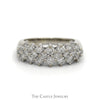 1cttw Round Diamond Cluster Band in 14k White Gold - Thumbnail 1