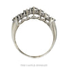3/4cttw Round Diamond Cluster Band in 10k White Gold - Thumbnail 3