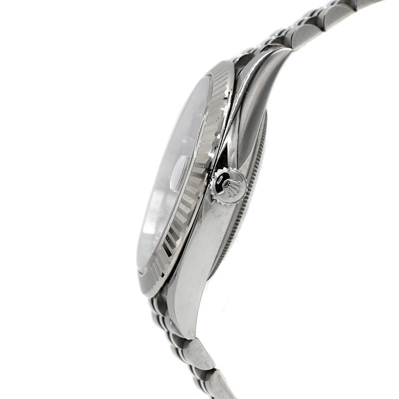 41mm Rolex Datejust 126334 with Gray Slate Diamond Dial and Jubilee Band in Stainless Steel