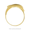 14k Yellow Gold Dolphin Designed Bypass Ring - Thumbnail 2
