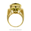 Front-facing view of the 14k yellow gold lemon quartz cocktail ring - Thumbnail 3