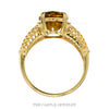 Front-facing view of the 14k yellow gold oval citrine ring - Thumbnail 3
