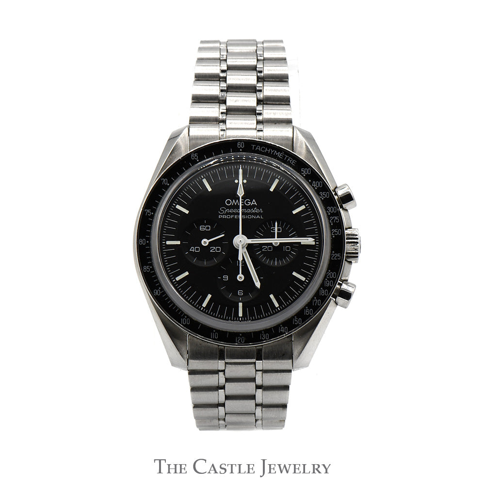 OMEGA Speedmaster Moonwatch Professional with Black Dial and Bezel in Stainless Steel