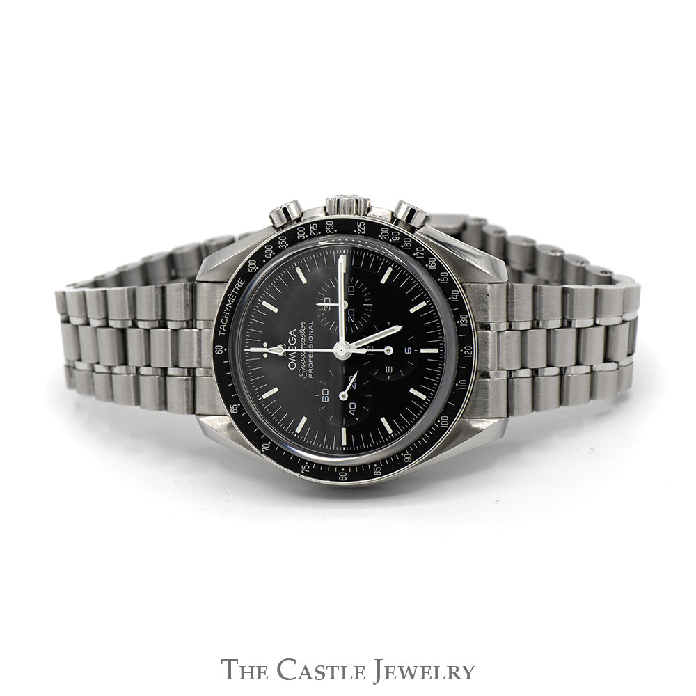 OMEGA Speedmaster Moonwatch Professional with Black Dial and Bezel in Stainless Steel