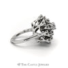 Stunning 2.75cttw Round Diamond Cluster Ring w/ Arthritic Shank in 14K White Gold - Thumbnail 3