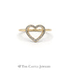 Pandora Captured Heart Ring w/ Cubic Zirconia in 14K Yellow Gold - Thumbnail 1
