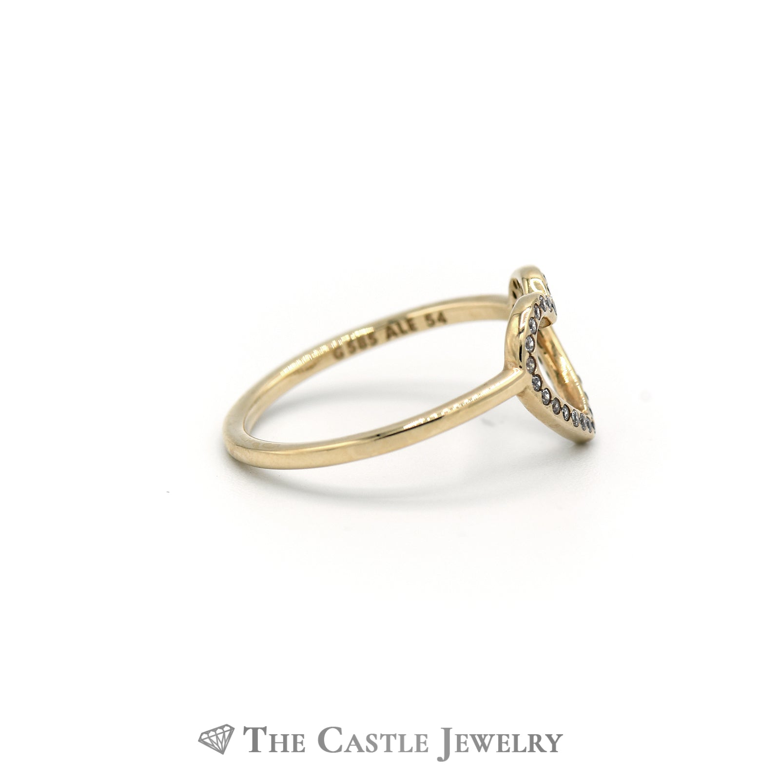 Pandora yellow clearance stone heart ring