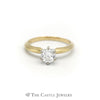 Beautiful .75ct Round Brilliant Cut Diamond Engagement Ring in 14K Yellow Gold - Thumbnail 1