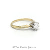 Beautiful .75ct Round Brilliant Cut Diamond Engagement Ring in 14K Yellow Gold - Thumbnail 3