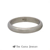 14k White Gold 3mm Polished Wedding Band - Thumbnail 1