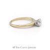 Lovely Round Brilliant Cut Diamond Solitaire Engagement Ring in 14K Yellow Gold - Thumbnail 3