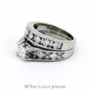 2.25cttw Princess Cut Diamond Bridal Set in 14k White Gold - Thumbnail 3