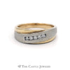 Men’s Fancy .25cttw Diamond Band in Yellow & White Gold - Thumbnail 1