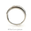 1cttw Princess Cut Channel Set Diamond Wedding Band in 14k White Gold - Thumbnail 2