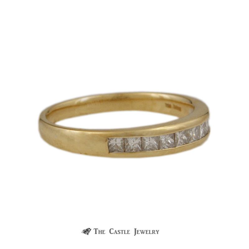 Tiffany & Co. .75cttw Channel Set Princess Cut Diamond Wedding Band