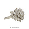 Round Brilliant Cut 1.50cttw Diamond Cluster Ring in 14K White Gold - Thumbnail 3