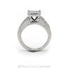 1.50CTTW Princess Cut Engagement Ring in Invisible Setting in 14KT White Gold - Thumbnail 2