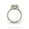 Tiffany & Co. 1.01CT Cushion Cut Yellow Diamond Ring with Diamond Accents - Thumbnail 2