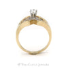 1.25CTTW Oval Diamond Solitaire with Accents in 14KT Yellow Gold - Thumbnail 2