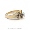 1.25CTTW Oval Diamond Solitaire with Accents in 14KT Yellow Gold - Thumbnail 3