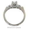 1/2cttw Round Diamond Enagagement Ring with Diamond Accented Sides in 14k White Gold - Thumbnail 2