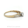.50CTTW Diamond Solitaire with Diamond Accents Engagement Ring in 14KT Yellow Gold - Thumbnail 3