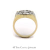 Gent's Round Cubic Zirconia in 14KT Yellow Gold - Thumbnail 2