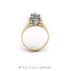 3/4cttw Round Diamond Cluster Ring in 14k Yellow Gold Tapered Setting - Thumbnail 2
