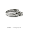 1cttw Princess Cut Platinum Bridal Set - Thumbnail 3