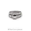 1cttw Princess Cut Platinum Bridal Set - Thumbnail 1