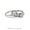 1cttw Princess Cut Platinum Bridal Set - Thumbnail 4