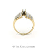 1.75cttw Marquise Cut Engagement Ring and Bridal Set in 14kt Yellow Gold - Thumbnail 2
