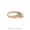 Solitaire Princess Cut 14KT Yellow Gold .50ct Engagement Ring - Thumbnail 3