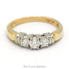1/2cttw Three Stone Diamond Engagement Ring in 14k Yellow Gold - Thumbnail 1
