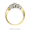 1/2cttw Three Stone Diamond Engagement Ring in 14k Yellow Gold - Thumbnail 2