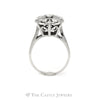 1CTTW 7 Diamond Cluster Ring with Cathedral Mounting in 14KT White Gold - Thumbnail 2