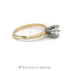 1/2CT Diamond Solitaire in 6 Prong Mounting in 14KT Yellow Gold - Thumbnail 3