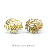"Breeders Cup" Cuff Links Crafted in 14k Yellow Gold - Thumbnail 1