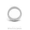 14k White Gold 6mm Wide Square Wedding Band - Thumbnail 2
