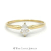 Marquise Solitaire Diamond Engagement Ring in 14K Yellow Gold - Thumbnail 1