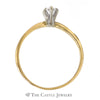 Marquise Solitaire Diamond Engagement Ring in 14K Yellow Gold - Thumbnail 2