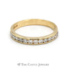 Round Brilliant Cut Diamond Wedding Band in 14K Yellow Gold - Thumbnail 1