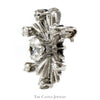 Starburst Designed Diamond Pendant/Pin Combo in 14k White Gold - Thumbnail 2